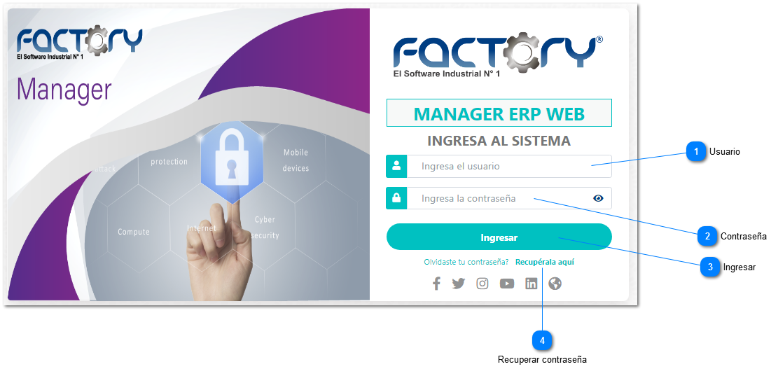Ingreso a la Aplicación